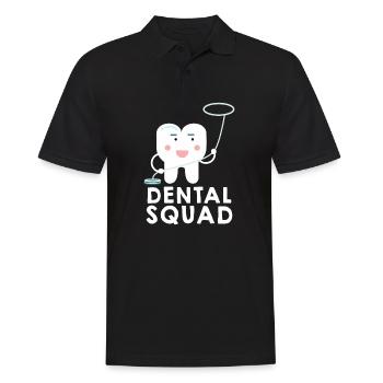 Dental Squad Dental Assistant Dentist Student - Männer Poloshirt - Schwarz - Vorne - Kai (181cm)