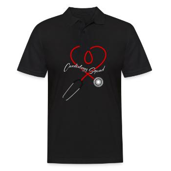 Cardiology Squad Cardiologist Heart Nurse Doctor - Männer Poloshirt - Schwarz - Vorne - Kai (181cm)