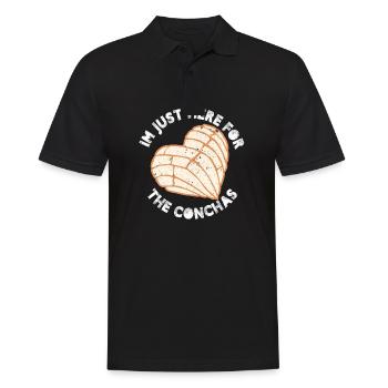 I'm Just Here For The Conchas Mexican Breakfast - Men's Polo Shirt - black - Front - Kai (181cm)