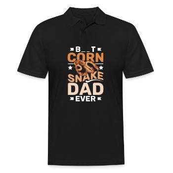 Best corn snake dad ever - Men's Polo Shirt - black - Front - Kai (181cm)
