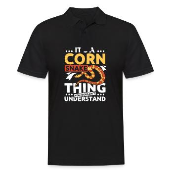 It's a corn snake thing you wouldn't understand - Men's Polo Shirt - black - Front - Kai (181cm)