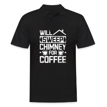Will sweep chimney for coffee Chimney sweep - Men's Polo Shirt - black - Front - Kai (181cm)