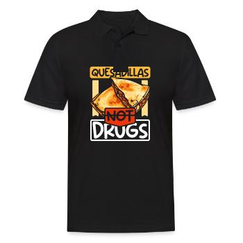 Quesadillas not drugs - Men's Polo Shirt - black - Front - Kai (181cm)
