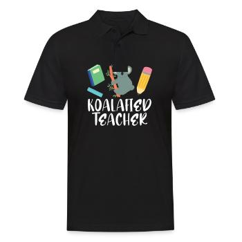 Koalafied Teacher Proud School Teacher Koala cute - Männer Poloshirt - Schwarz - Vorne - Kai (181cm)