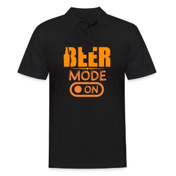 Mode bière sur Mode bière activé - Polo Homme - noir - Devant - Kai (181cm)