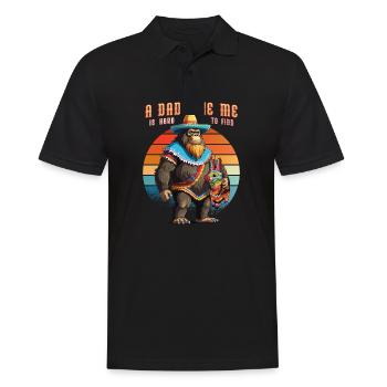 A Dad Like Me Is Hard To Find - Mexican Bigfoot - Men's Polo Shirt - black - Front - Kai (181cm)