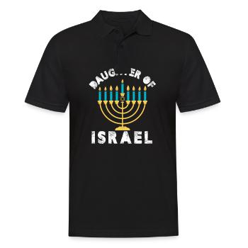 Daughter of Israel - Männer Poloshirt - Schwarz - Vorne - Kai (181cm)