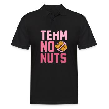 Gender Reveal Team girl no nuts - Männer Poloshirt - Schwarz - Vorne - Kai (181cm)