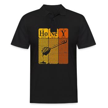Honig Periodensystem Elemente Retro - Männer Poloshirt - Schwarz - Vorne - Kai (181cm)