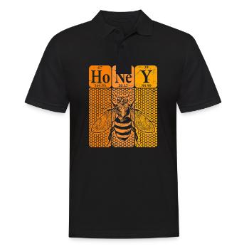 Honig Periodensystem Elemente Retro - Männer Poloshirt - Schwarz - Vorne - Kai (181cm)