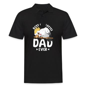 Meilleur papa calopsitte de tous les temps - Polo Homme - noir - Devant - Kai (181cm)