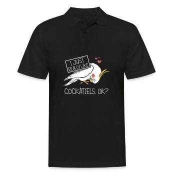 J’aime vraiment les calopsittes - Polo Homme - noir - Devant - Kai (181cm)