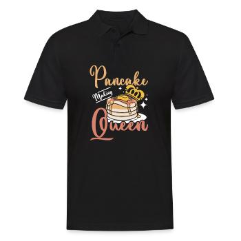 Pancake making queen - Men's Polo Shirt - black - Front - Kai (181cm)