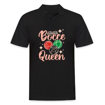 Backyard Game Sports Player Bocce Ball Queen - Polo Homme - noir - Devant - Kai (181cm)