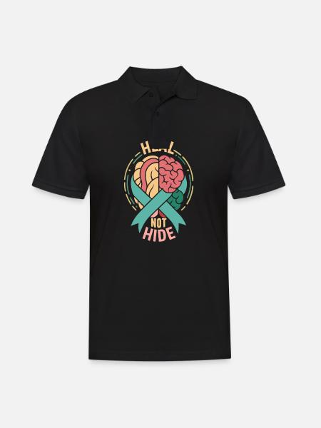 Depression Help - Mental Breakdown - Men's Polo Shirt - black