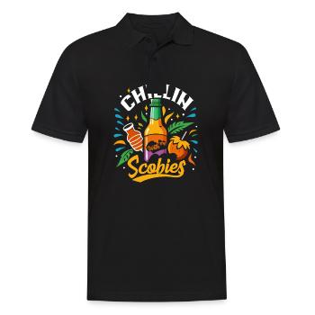 Angetrieben vom Kombucha Pilz - Männer Poloshirt - Schwarz - Vorne - Kai (181cm)
