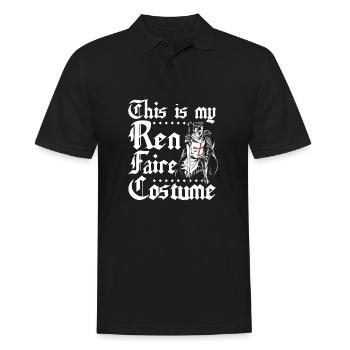 This is my ren faire costume - Men's Polo Shirt - black - Front - Kai (181cm)