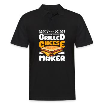 Professional Grilled cheese maker - Men's Polo Shirt - black - Front - Kai (181cm)