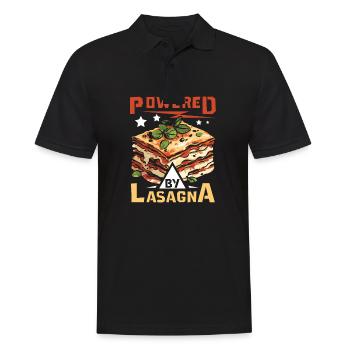 Powered by Lasagna - Men's Polo Shirt - black - Front - Kai (181cm)