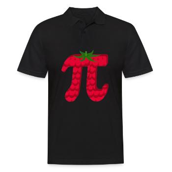 Raspberry Funny Pi Day Pie Math Lover Fruit - Männer Poloshirt - Schwarz - Vorne - Kai (181cm)