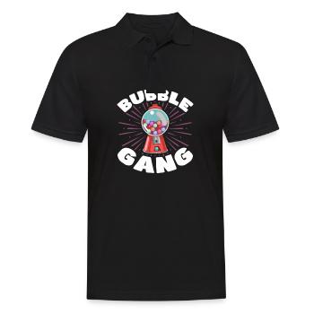 Bubble gang machine Design for a Enthusiast of - Men's Polo Shirt - black - Front - Kai (181cm)