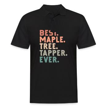 best maple tree tapper ever Design - Men's Polo Shirt - black - Front - Kai (181cm)
