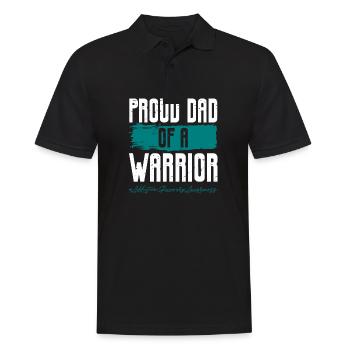 Proud Dad Of A Warrior Addiction Recovery Patient - Männer Poloshirt - Schwarz - Vorne - Kai (181cm)
