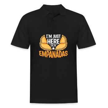 I'm just here for the Empanadas - Men's Polo Shirt - black - Front - Kai (181cm)