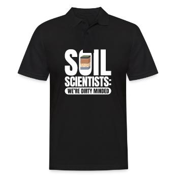 Soil Scientist Were Dirty Minded Agricultural - Men's Polo Shirt - black - Front - Kai (181cm)