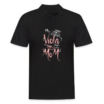 Fête des mères Mon altiste préféré m’appelle maman - Polo Homme - noir - Devant - Kai (181cm)