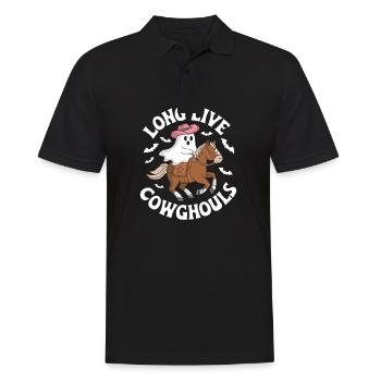 Longue vie à Cowghoul Chemise d’Halloween drôle - Polo Homme - noir - Devant - Kai (181cm)
