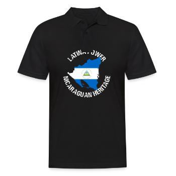 Latina Power Conception du patrimoine nicaraguayen - Polo Homme - noir - Devant - Kai (181cm)