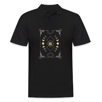 Conception du zodiaque mystique pour les amateurs d’astrologie - Polo Homme - noir - Devant - Kai (181cm)