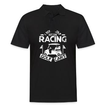 Je ne joue pas au golf mais j’aime la course Voiturette de golf - Polo Homme - noir - Devant - Kai (181cm)