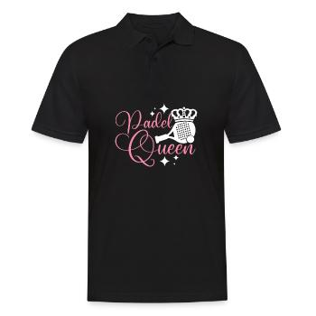 Women Padel Tennis Queen - Men's Polo Shirt - black - Front - Kai (181cm)