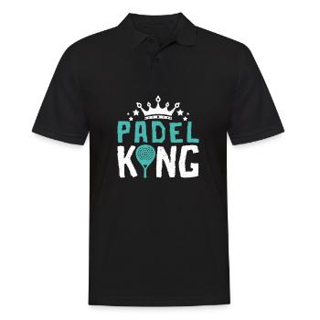Padel King - Men's Polo Shirt - black - Front - Kai (181cm)