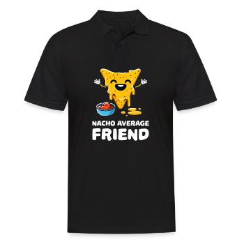 Nacho Average Friend Funny Nacho - Men's Polo Shirt - black - Front - Kai (181cm)