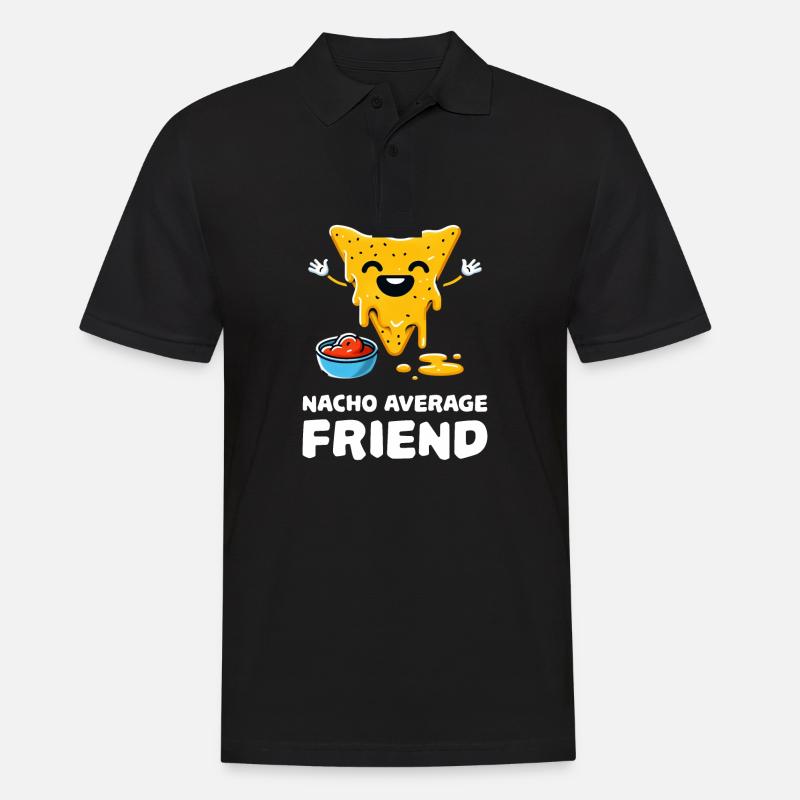 Nacho Average Friend Lustiger Nacho - Männer Poloshirt - Schwarz