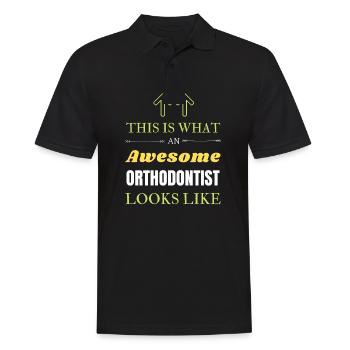 Voici à quoi ressemble un orthodontiste génial - Polo Homme - noir - Devant - Kai (181cm)