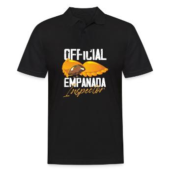 official empanada inspector Design for a empanada - Männer Poloshirt - Schwarz - Vorne - Kai (181cm)