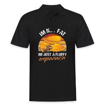 Im not fat Im just a fluffy empanada Design - Men's Polo Shirt - black - Front - Kai (181cm)