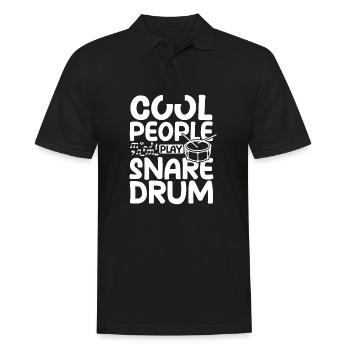 Cool people play snare drum - Men's Polo Shirt - black - Front - Kai (181cm)