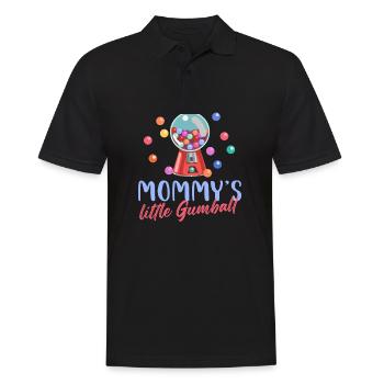 Mommy's Little Gumball Bubblegum Chewing Gum - Männer Poloshirt - Schwarz - Vorne - Kai (181cm)
