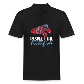 Respect de l’aquarium de poissons tropicaux Killifish - Polo Homme - noir - Devant - Kai (181cm)