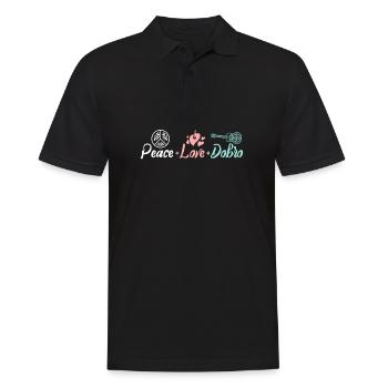 Peace love Dobro - Männer Poloshirt - Schwarz - Vorne - Kai (181cm)