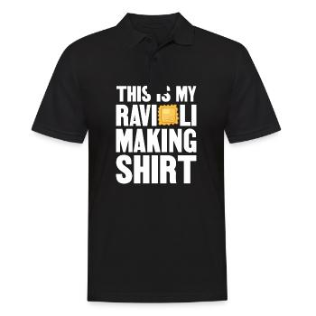 c’est mon ravioli faire Motive Design - Polo Homme - noir - Devant - Kai (181cm)