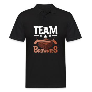 Team Brownies - Men's Polo Shirt - black - Front - Kai (181cm)