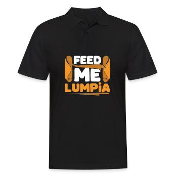 Feed me Lumpia - Men's Polo Shirt - black - Front - Kai (181cm)