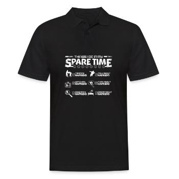 Things I do in my spare time training Hapkido - Men's Polo Shirt - black - Front - Kai (181cm)