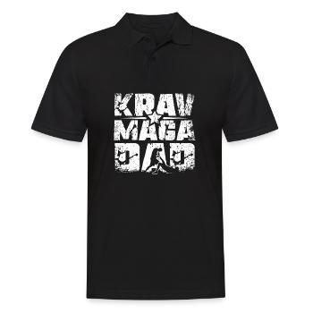 Fête des pères Papa Krav maga Papa - Polo Homme - noir - Devant - Kai (181cm)